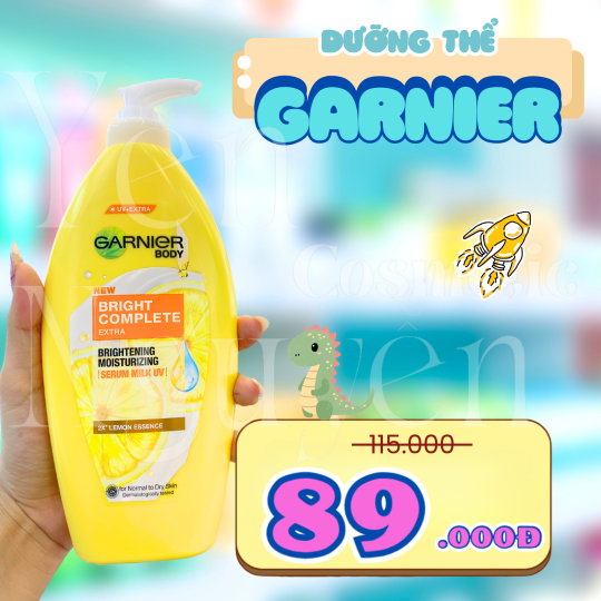 Dưỡng Thể Garnier New Bright Complete Extra Brightening Moisturizing 400ml