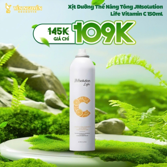 Xịt Dưỡng Thể Nâng Tông JMsolution Life Vitamin C 150ml