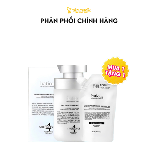 [MUA 1 TẶNG 1] Sữa Tắm Batious B3+ Niaciamide Vtamin C 500ml (TẶNG REFILL 300ml)