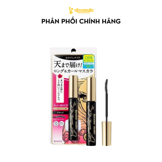 Mascara Chuốt Mi Dạng Màng Phim Nâng Cao Làm Cong, Dài Và Dày Mi Kissme Heroine Mascara Super
