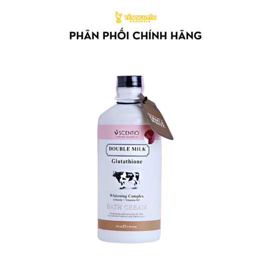 Sữa Tắm Trắng Da Beauty Buffet Scentio Double Milk Glutathione 350ml
