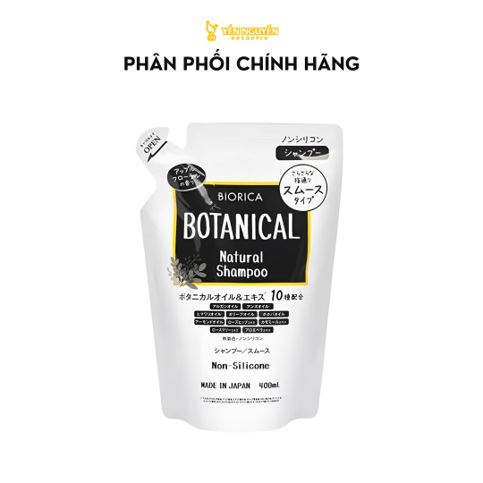 Dầu Gội Botanical Biorica Natural Non-Silicone Túi 400ml