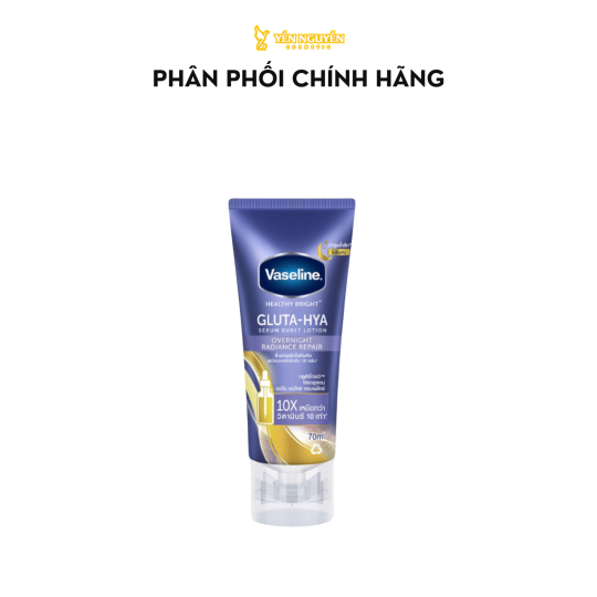 Dưỡng Thể Vaseline Gluta-Hya Overnight Radiance Repair 10X