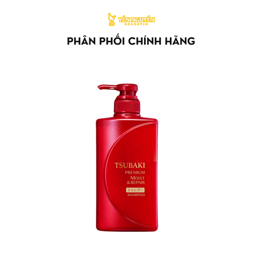 Dầu Gội TSUBAKI Premium Dưỡng Tóc Bóng Mượt 490ml