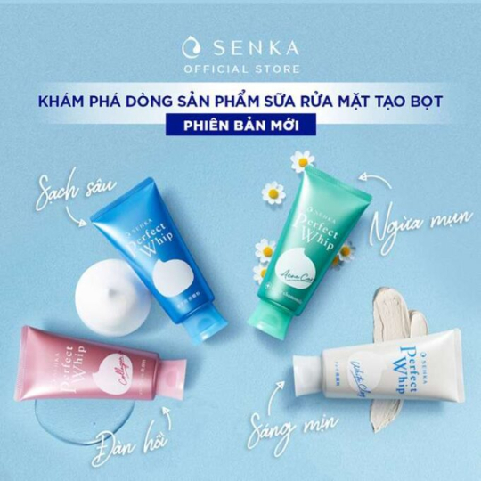 Sữa Rửa Mặt Senka Perfect Whip 