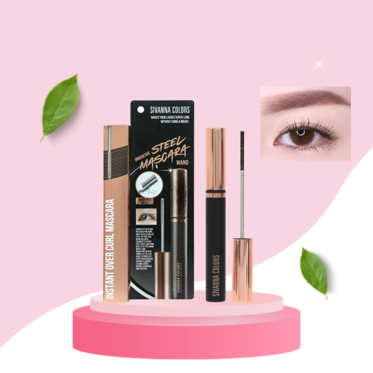 Mascara Chuốt Mi 2 Đầu Sivanna Colors Instant Over Curl Mascara HF9009