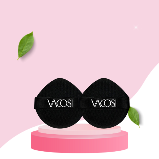 Bông Cushion Vacosi Đen Nhọn PU06 - 02