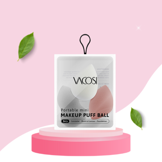 Combo 3 Bông Trang Điểm Mini Vacosi PH05-02