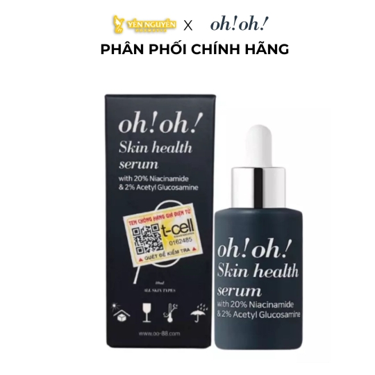 Serum Dưỡng Sáng Da, Giảm Thâm Nám Oh!Oh! Skin Health Serum Niacinamide 20% 30ml 