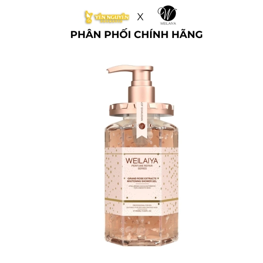 Sữa Tắm Trắng Da Cánh Hoa Hồng Damask Weilaiya 450ml