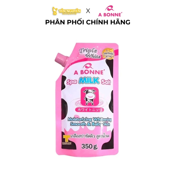 Muối Tắm Tẩy Tế Bào Chết A Bonne Spa Milk Salt Chiết Xuất Sữa Bò 350g