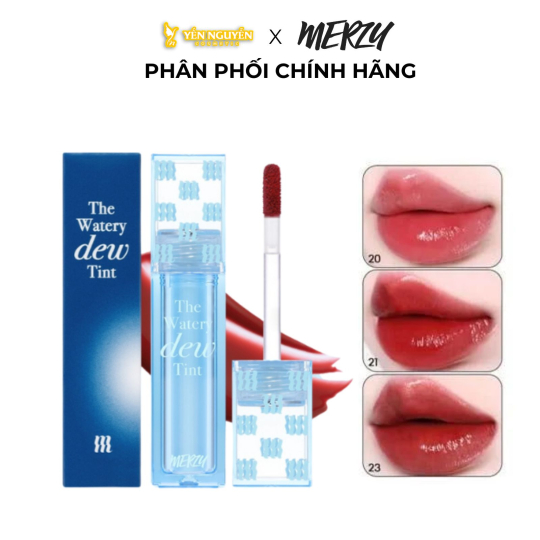 Son Tint Bóng Merzy The Watery Dew Tint 4g (Vỏ Xanh Dương)