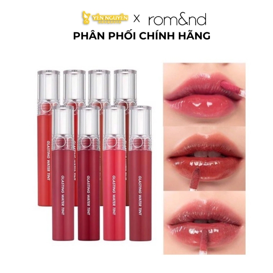 Son Tint Nước Siêu Lì, Lâu Trôi Romand Glasting Water Tint 4g