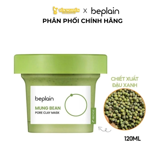 Mặt Nạ Đất Sét Beplain Mung Bean Pore Clay Mask 120ml