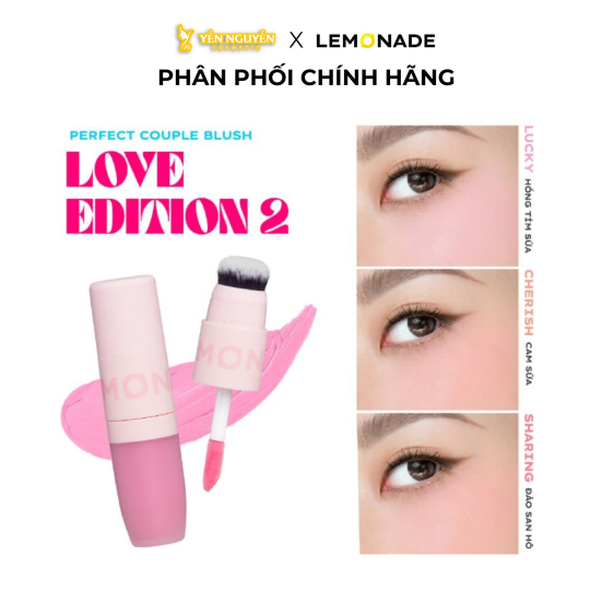 Má Hồng Kem Lemonade Perfect Couple Blush Love Edition 2