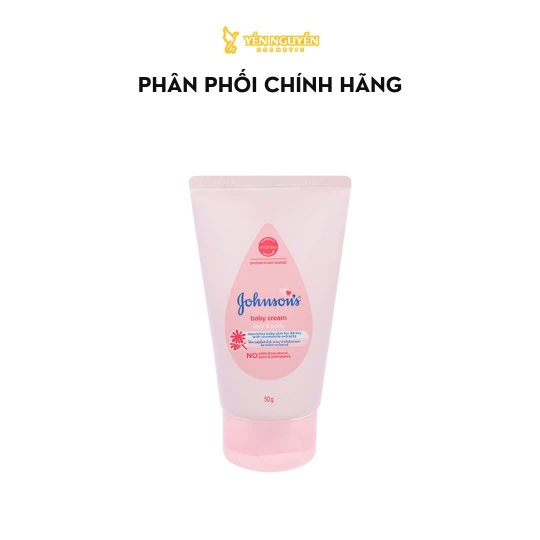 Kem dưỡng da cấp ẩm, chống nẻ da Johnsons Baby Milk Cream Hồng 50g