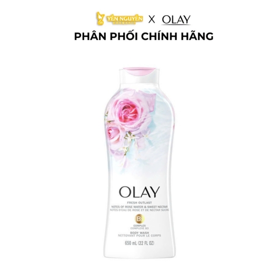 Sữa Tắm Olay Fresh Outlast Rose Water & Sweet Nectar Body Wash