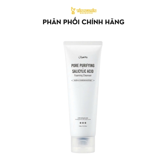 Sữa Rửa Mặt Giúp Làm Sạch Sâu Lỗ Chân Lông Jumiso Pore Purifying Salicylic Acid Foaming Acid 120gr