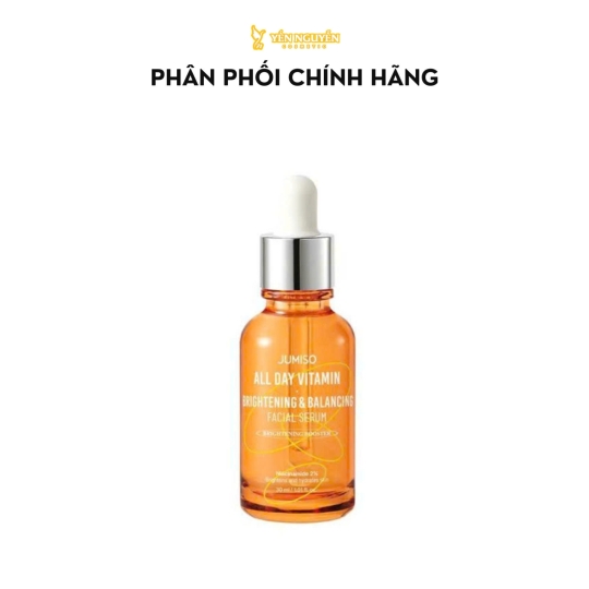 Tinh Chất Dưỡng Trắng, Mờ Thâm Mụn Jumiso All Day Vitamin Brightening & Balancing Facial Serum 30ml