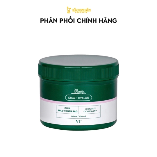 Miếng Tẩy Tế Bào Chết Và Cân Bằng Da Vt Cosmetics Cica Mild Toner Pad