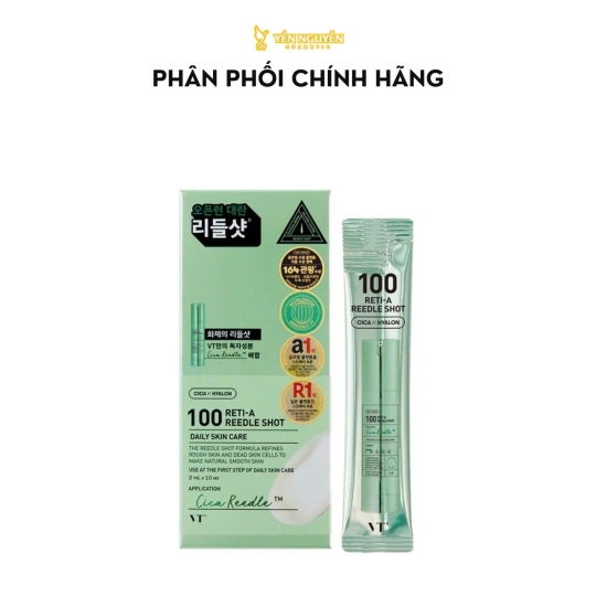Tinh chất VT - Reti-A Reedle Shot 100 Stick Pouch (hộp 2ml x 10)