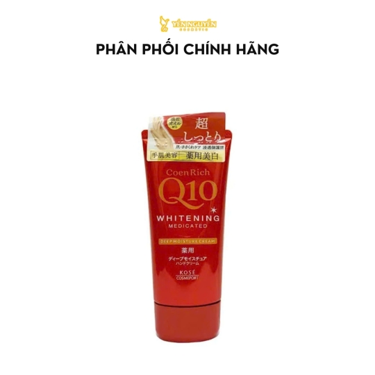 Kem Dưỡng Tay Kose Coen Rich Q10 Whitening Medicated Deep Moisture Cream 80g