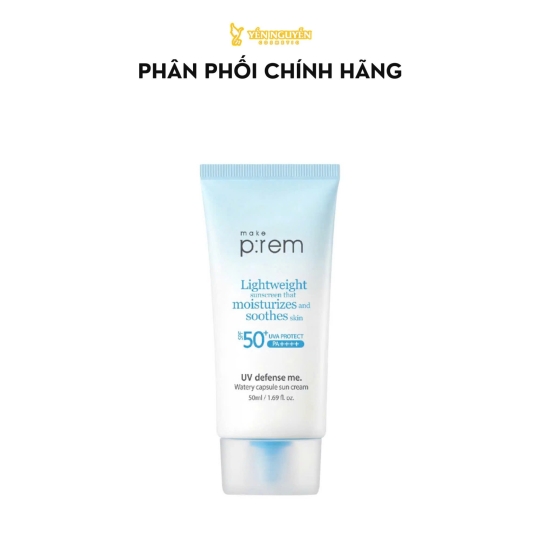 Kem Chống Nắng Make p:rem UV Defense me Watery Capsule Sun Cream 50ml