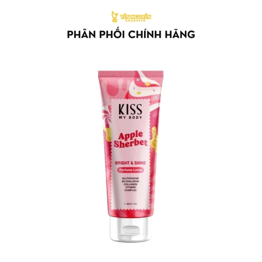 Sữa Dưỡng Thể Kiss My Body Bright & Shine Perfume Lotion Apple Sherbet 200g