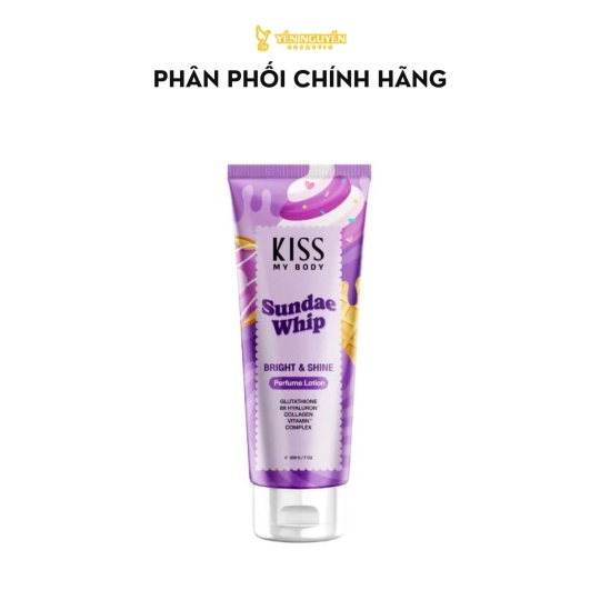 Sữa Dưỡng Thể Kiss My Body Bright & Shine Sunday Whip Scented Body Lotion (200ml)