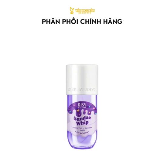 Xịt thơm toàn thân Kiss My Body Eau De Toilette Sundae Whip 88ml