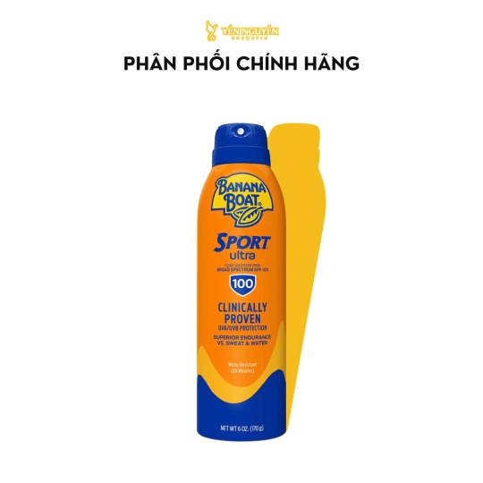 Xịt Chống Nắng Banana Boat Sport SPF 100 170g