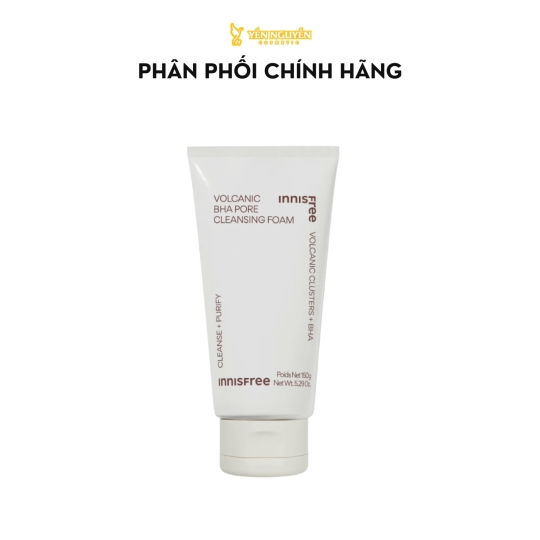 Sữa Rửa Mặt Innisfree Volcanic Clusters + BHA Pore Tro Núi Lửa  150g