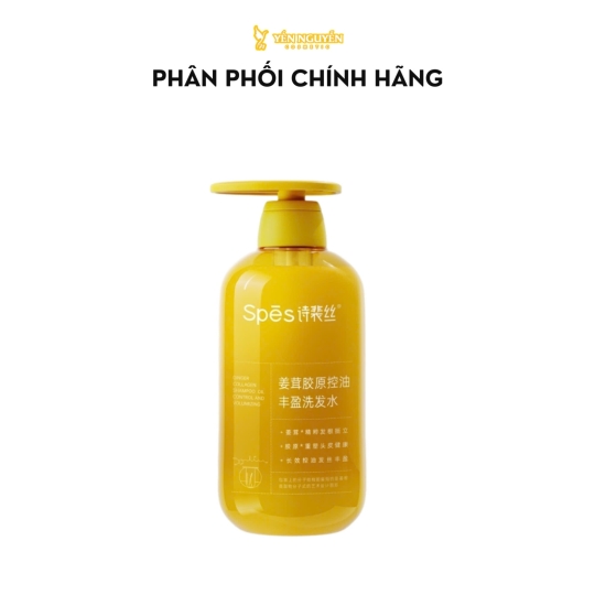 Dầu Gội Spes Chiết Xuất Gừng Kiềm Dầu, Làm Phồng Tóc 500ml