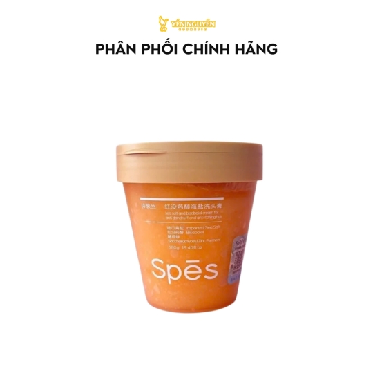Tẩy Tế Bào Chết Da Đầu Hỗ Trợ Giảm Gàu Và Ngứa Tóc Spes Sea Salt And Bisabolol Cream For Anti Dandruff And Anti Itching Hair  380ml