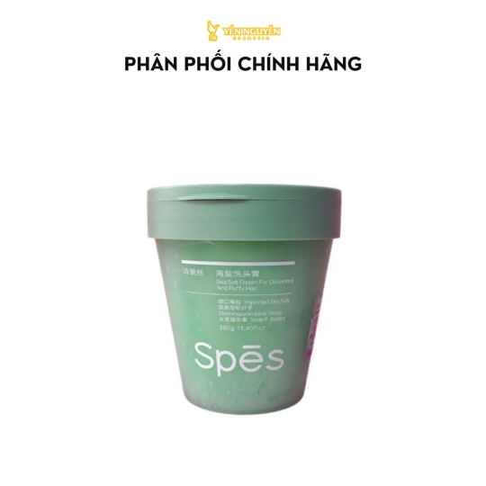 Tẩy Tế Bào Chết Da Đầu Spes Sea Salt Cream Muối Biển Làm Sạch Tóc 380g