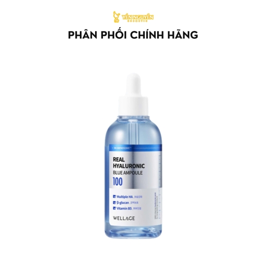 Tinh Chất Cấp Ẩm Phục Hồi Da Wellage Real Hyaluronic Blue Ampoule 75ml