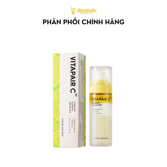 Tinh chất dạng xịt khoáng Nature Republic Vitapair C Blending Serum Mist 80ml