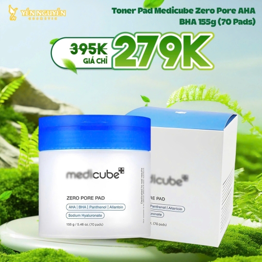Toner Pad Medicube Zero Pore Pad 2.0 70 miếng 155g