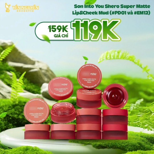 Son Into You Shero Super Matte Lip&Cheek Mud